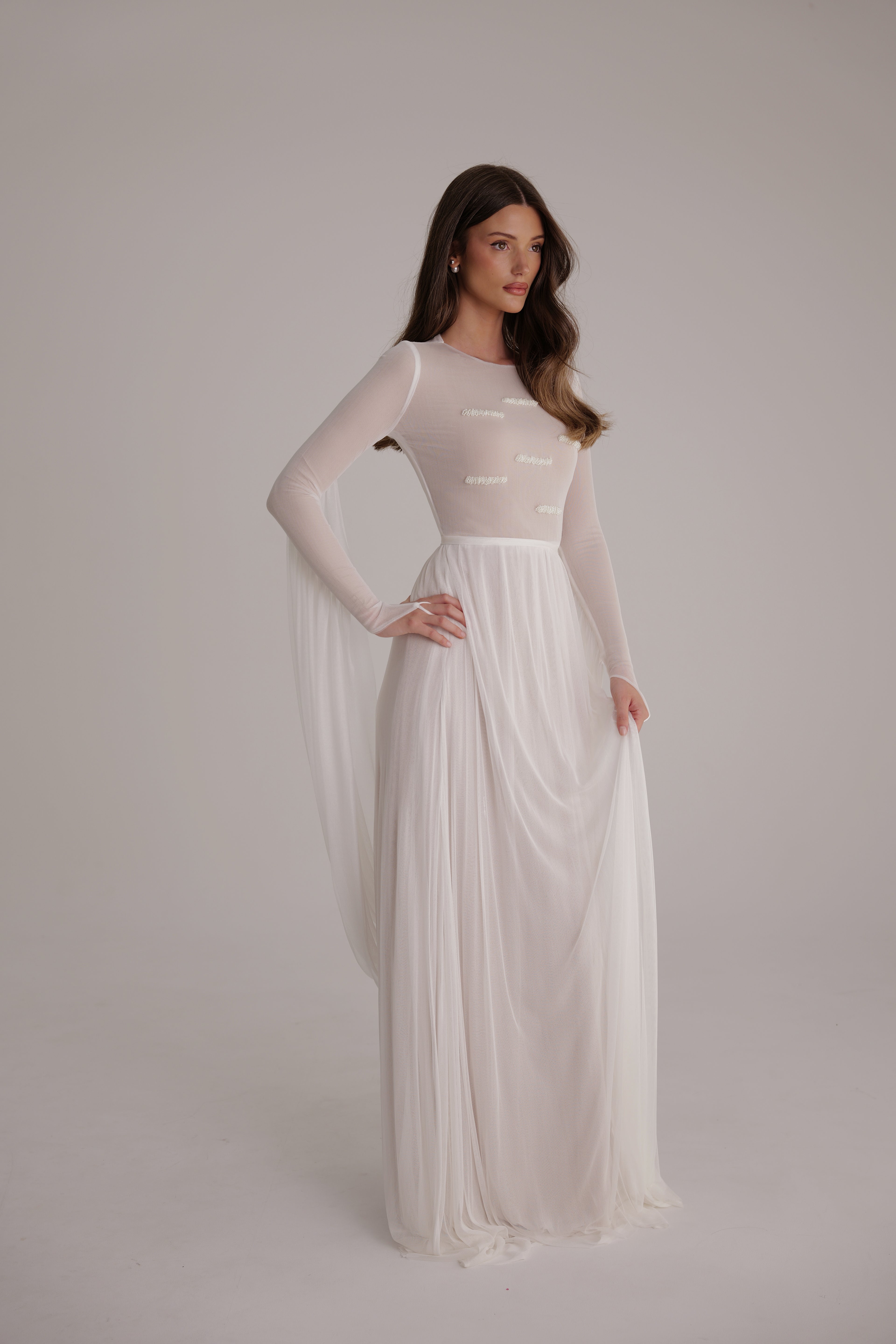 Alina Pearl Gown